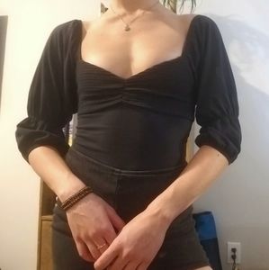 🖤Puffy-Sleeve Bodysuit🖤